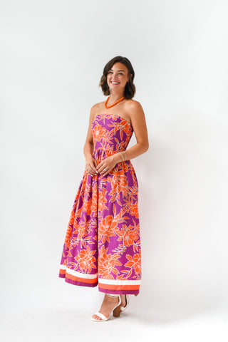 Game, Set, Bloom Midi Dress
