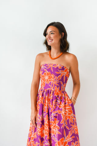 Game, Set, Bloom Midi Dress