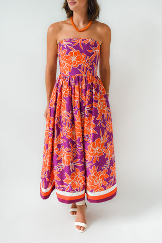 Game, Set, Bloom Midi Dress