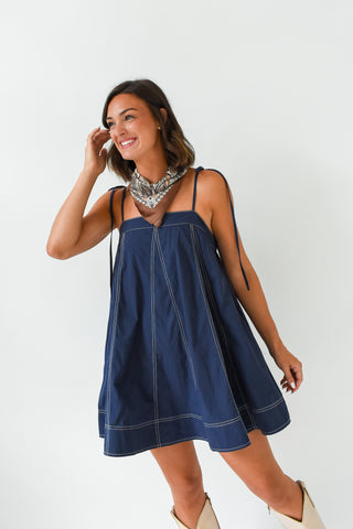 Navy Baby Swing Dress