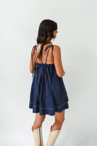 Navy Baby Swing Dress
