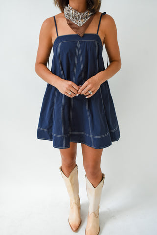 Navy Baby Swing Dress