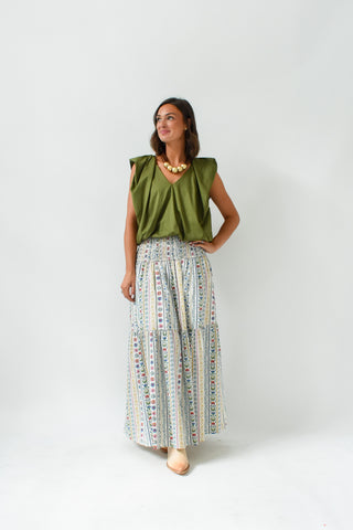 Karlie French Cottage Maxi Skirt