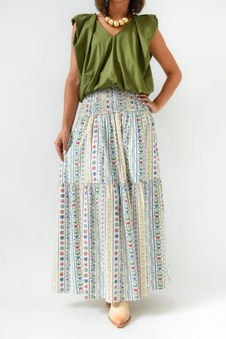 Karlie French Cottage Maxi Skirt