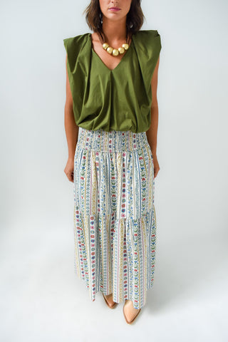 Karlie French Cottage Maxi Skirt