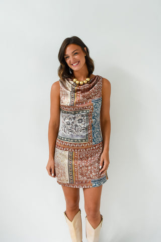 Patch Me If You Can Mini Dress
