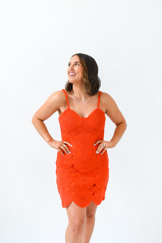 Crochet All Day Mini Dress