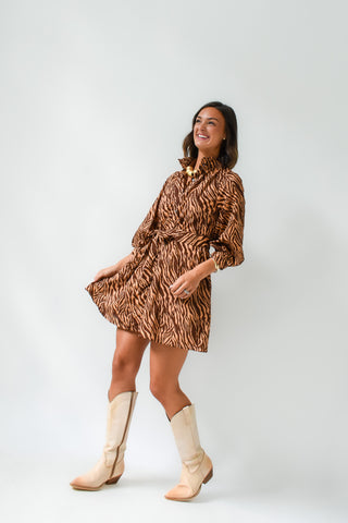 Wildly Wrapped Zebra Print Dress
