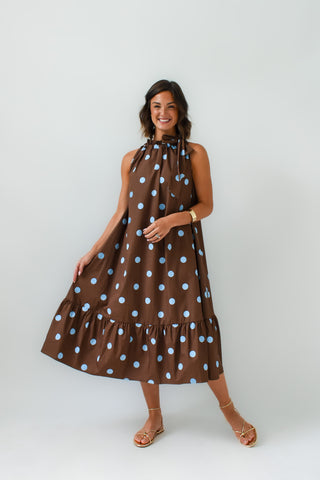 Dottie By Nature Polka Dot Midi Dress