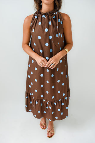 Dottie By Nature Polka Dot Midi Dress