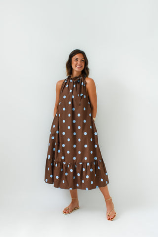 Dottie By Nature Polka Dot Midi Dress
