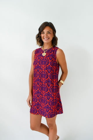 Pattern My French Damask Shift Dress