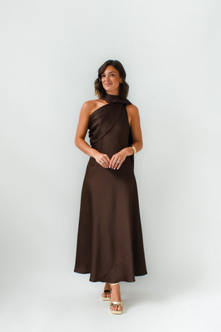 Brown Of Applause Maxi Dress