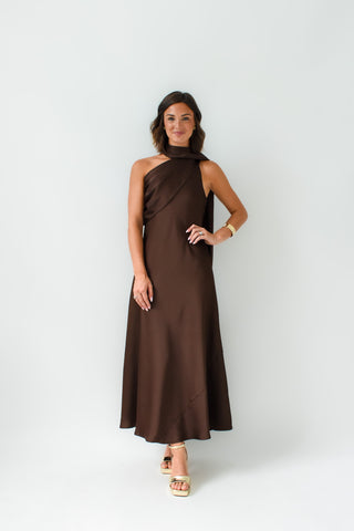Brown Of Applause Maxi Dress