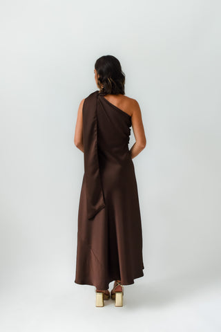 Brown Of Applause Maxi Dress