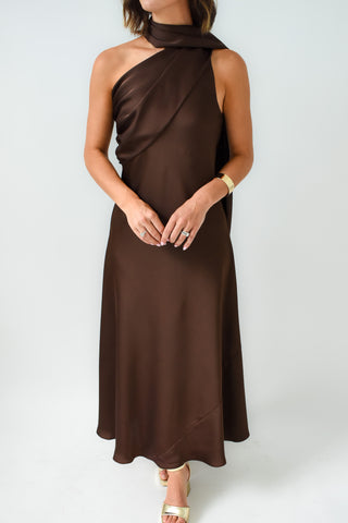 Brown Of Applause Maxi Dress