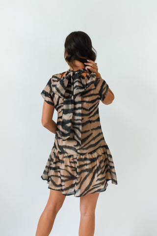 Untamed Beauty Tiger Print Dress