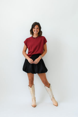 On Cloud Wine Knit Top