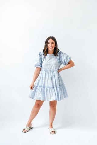 Bluebell Bliss Tiered Dress