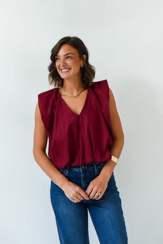 Karlie Poplin Bubble Top