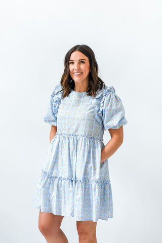 Bluebell Bliss Tiered Dress