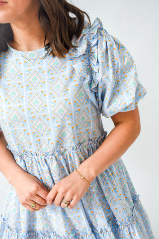 Bluebell Bliss Tiered Dress