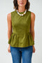 Suede With Love Peplum Top