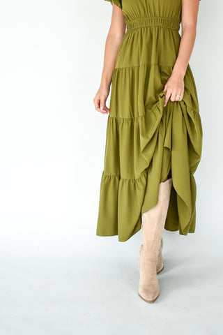 Feeling The Love Tiered Midi Dress