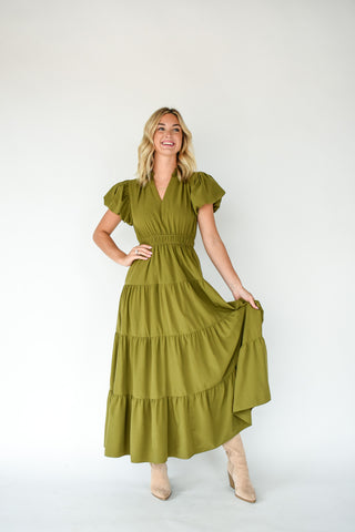 Feeling The Love Tiered Midi Dress