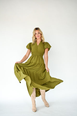 Feeling The Love Tiered Midi Dress