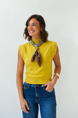 Chartreuse or Dare Knit Top