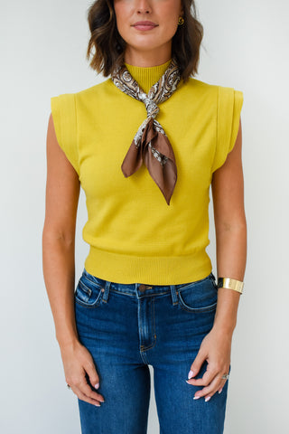 Chartreuse or Dare Knit Top