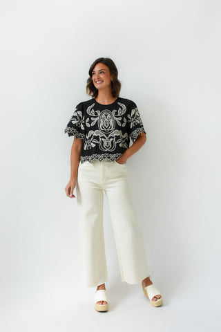Sew Far Sew Good Embroidered Top