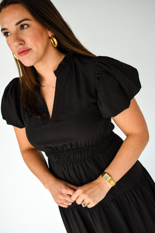 Feeling The Love Tiered Midi Dress