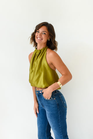 Olive The Drama Halter Top