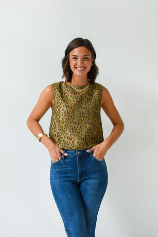 Feelin' Feline Jacquard Top