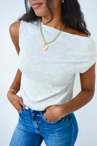 Gather Round One Shoulder Top