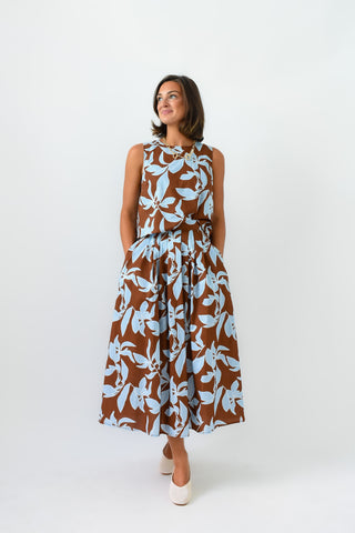 Branching Out Printed Midi Skirt