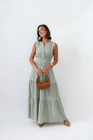 Gingham Good Time Maxi Dress