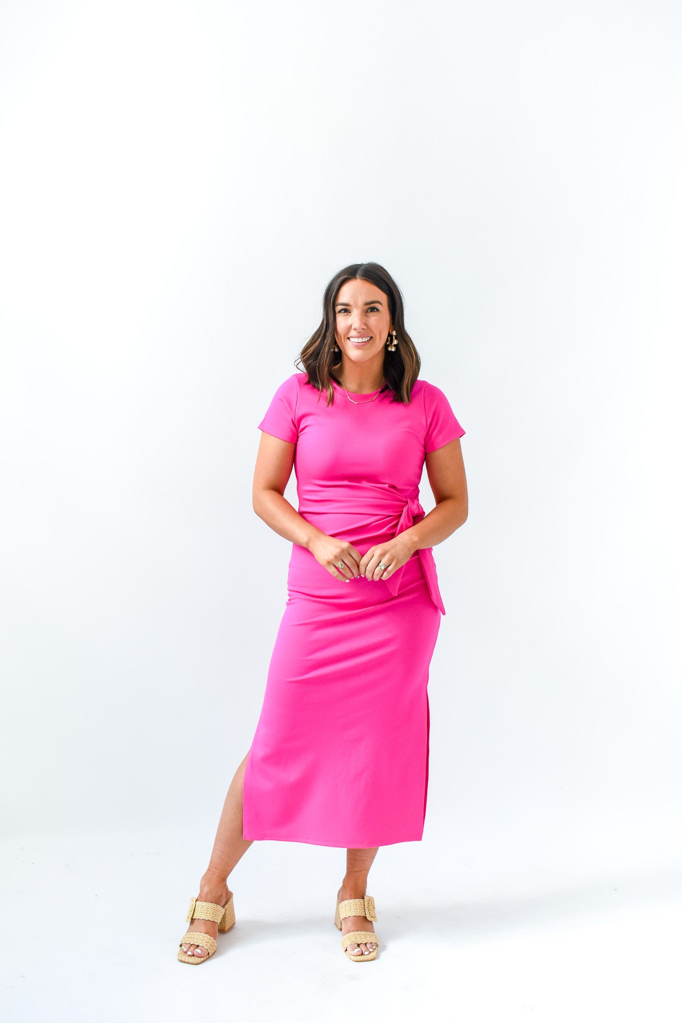 all tied up midi dress Mod Maud Tied-Up Midi Dress Allie Falcon