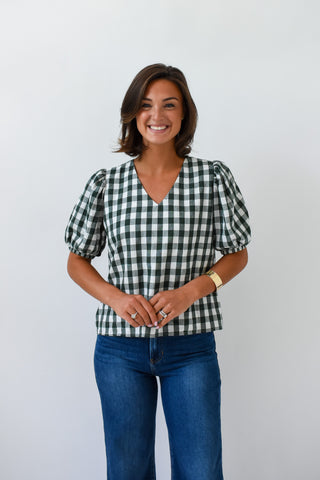 Check Please Gingham Top