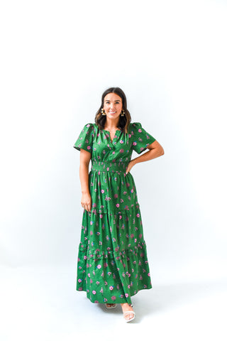Trini Floral Tiered Maxi Dress