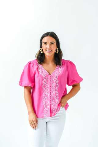Sew Cute Embroidered Top