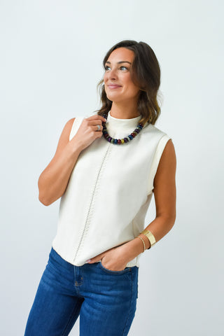 The Softer Suede Mockneck Top