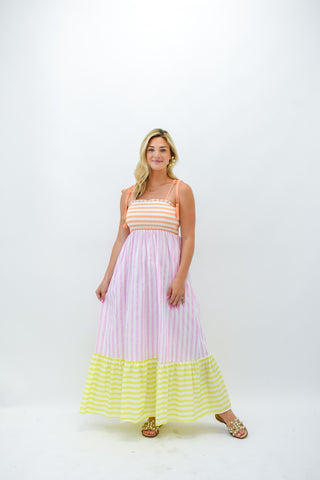 Walk The Line Striped Maxi