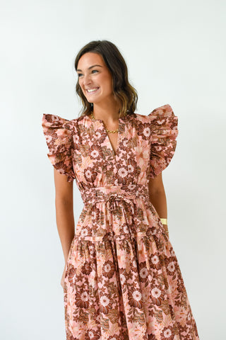 Falling For You Midi Dress