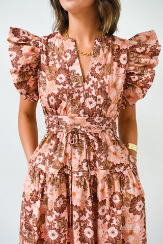 Falling For You Midi Dress