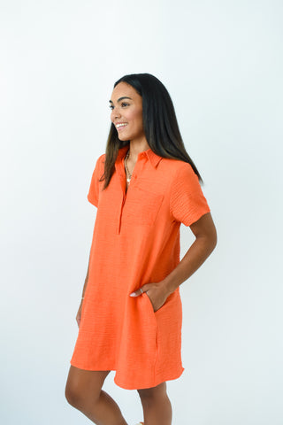 First Down Fab Collared Dress