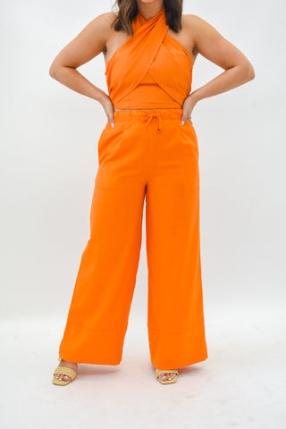 Tangerine Twist Crop Top