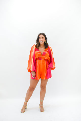 Tequila Sunrise Romper